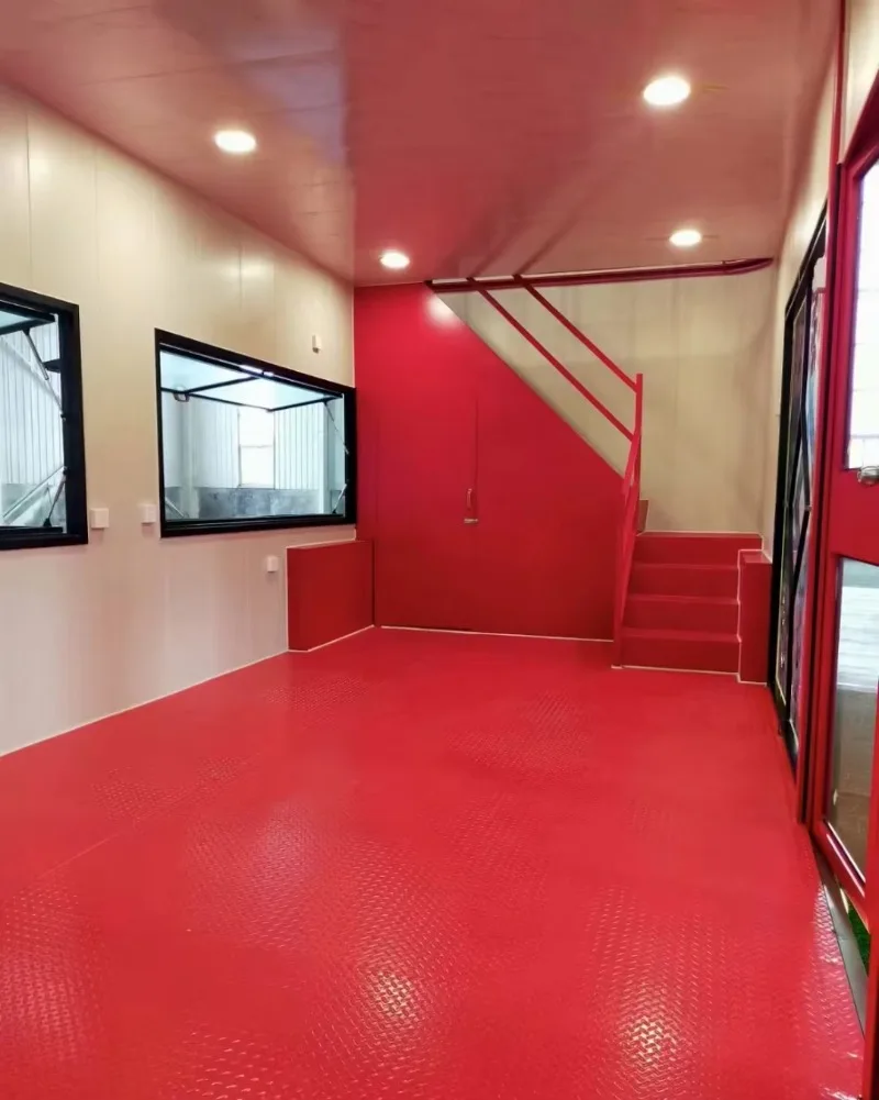 20ft Mobile Double-Wing Activity Board Villas Container Houses Made From Sandwich Panel for Use As a House or Food Truck