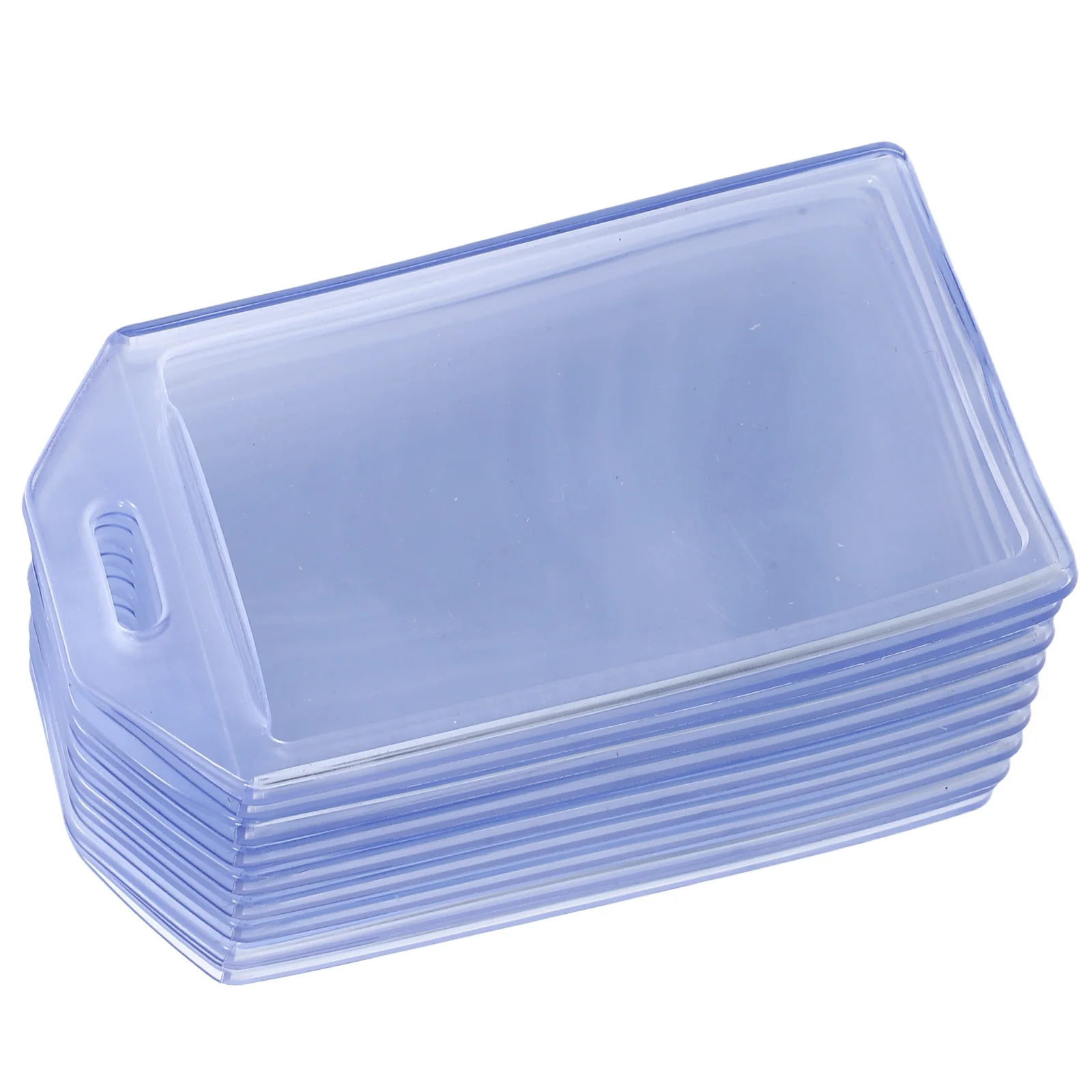 

10 pcs Waterproof Id Card Tags Clear Pvc Luggage Tag Holders For Travel Cruise Suitcase Name Labels Badge Reels Baggage