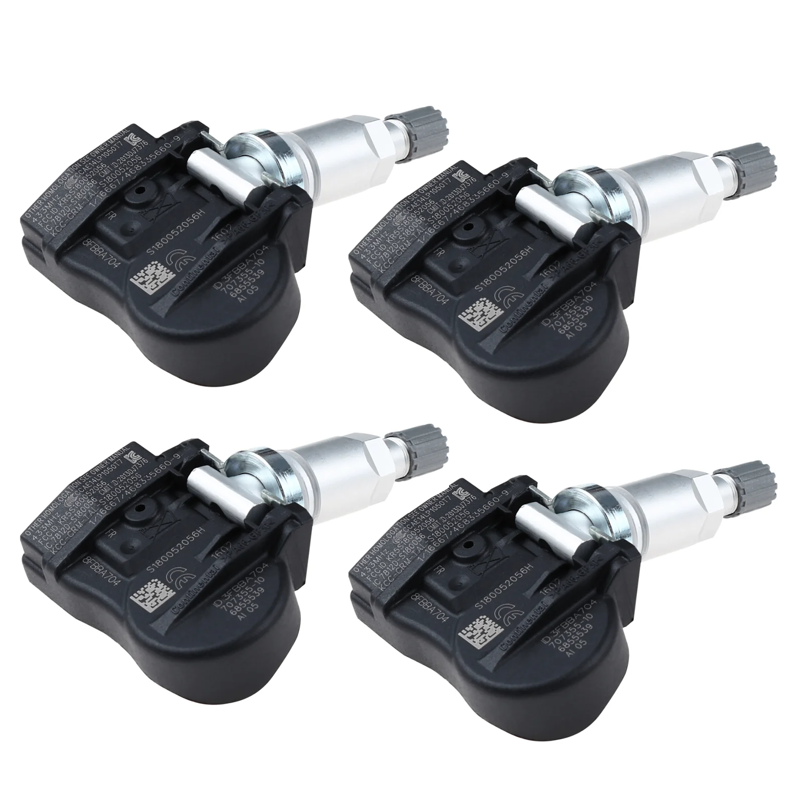 Датчик давления в шинах TPMS 4 шт., 36106855539 707355-10, замена для BMW серии i/2/3/4 M2/M3/M4 F48 F16 F39 X5, автомобильные аксессуары