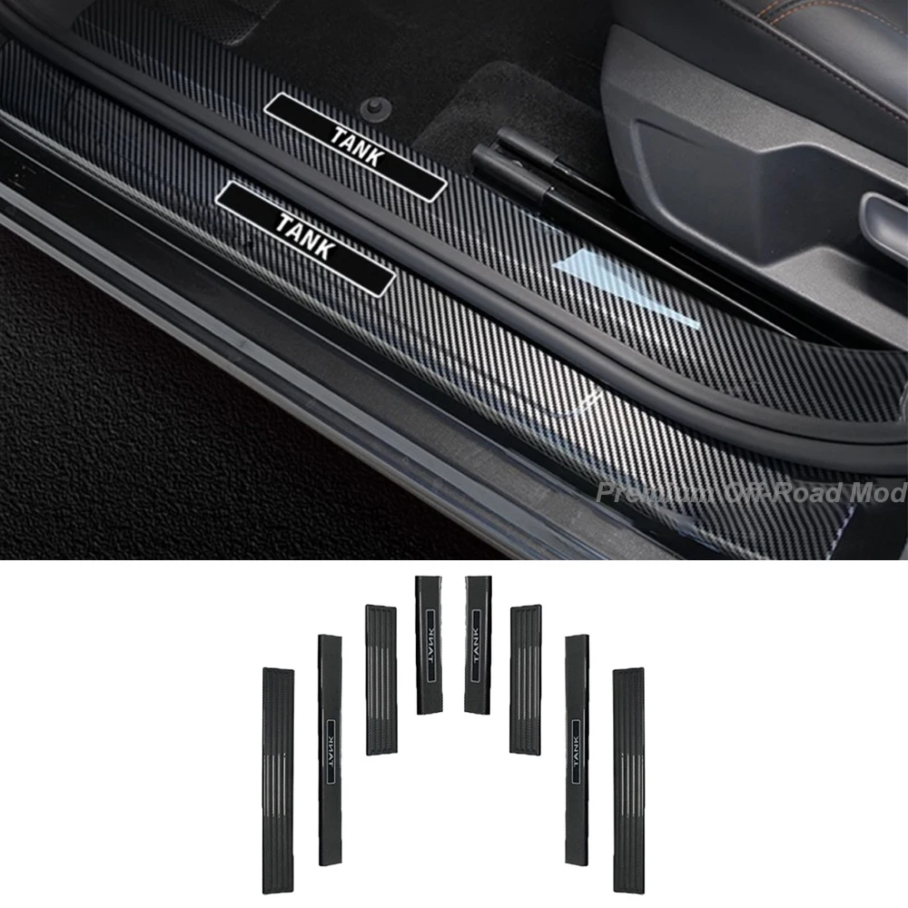 

For 2024-2026 Tank 700 Threshold Door Guard Strip, Special Welcome Pedal, Scratch-Proof and Anti-Slip for Car Interior