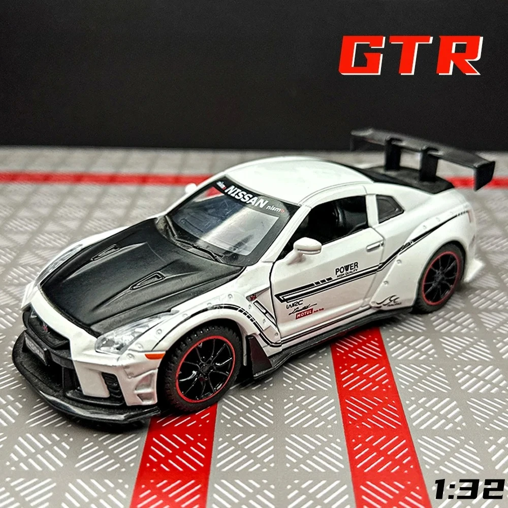 1:32 GTR R35 Sports Car Model Alloy Diecasts Vehicles Toy Simulation Toys For Children Gifts