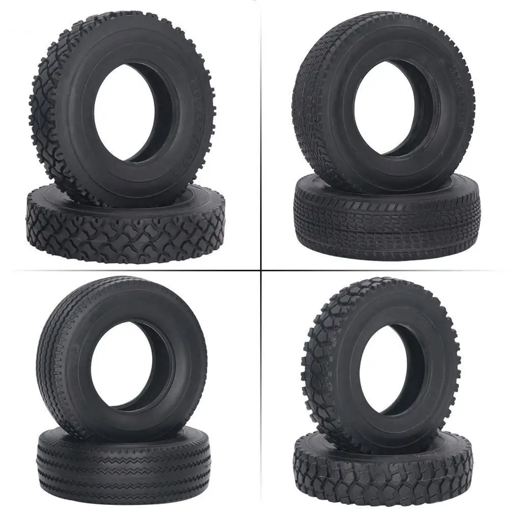 

4PCS rubber tires, wide/narrow gravel tires, road tires, wheels for Tiangong 1/14 RC trailer truck DIY parts