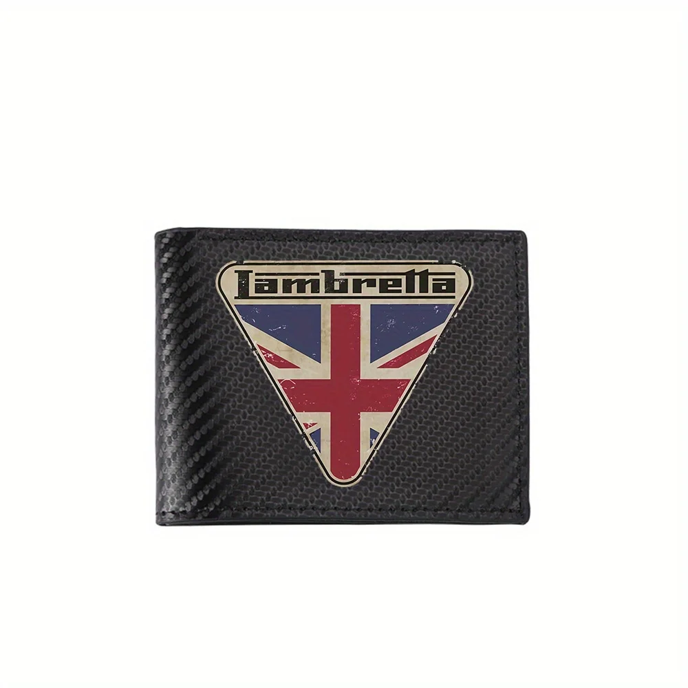 

Union Jack Flag Scooter Emblem Men's Wallets Simple Business Modern Stylish Printing Design Gifts For Father Boyfriend Christmas
