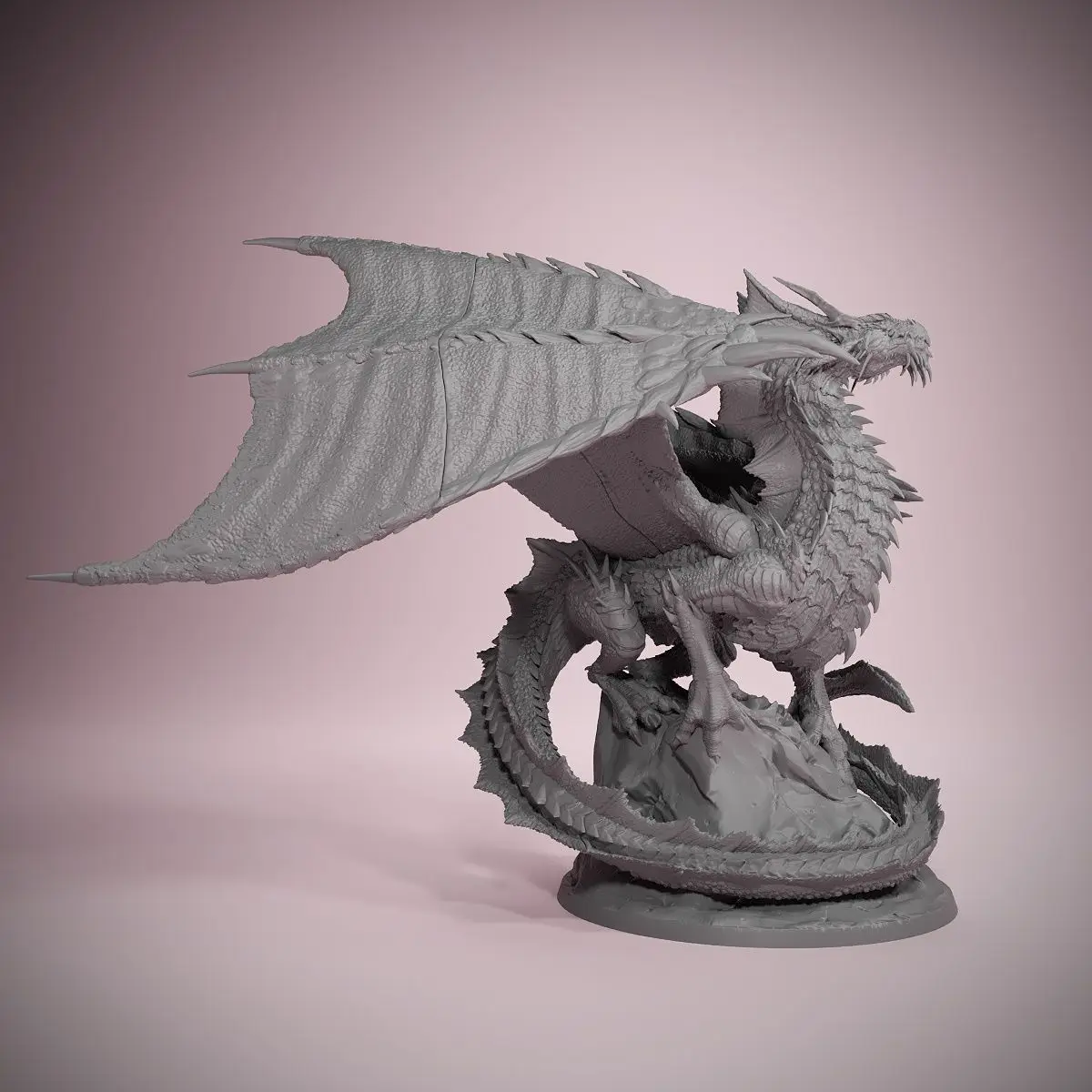70mm Dragon Emperor Selak Sutton 3d Printed Coloring Models DIY Self-assembly Figurines Resin Miniature Decoration Crafts