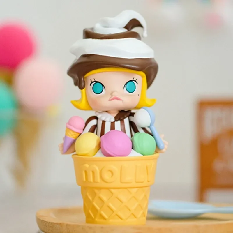 POP MART 12pcs/Lot Original POPMART MOLLY Day Blind Box Toys Kawaii Anime Action Figure Surprise Mystery Box Dolls Gift