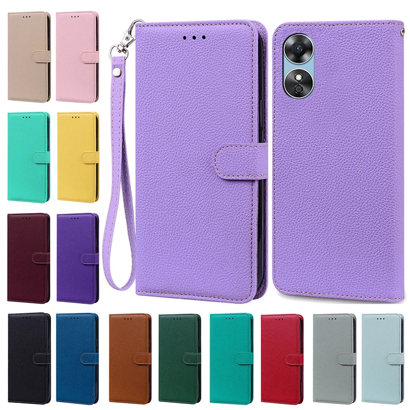 

For Oppo A17k Case CPH2471 Cute Magnetic Flip Case For Oppo A17 A 17 k OppoA17 K Wallet Leather Fundas Protective Phone Cover