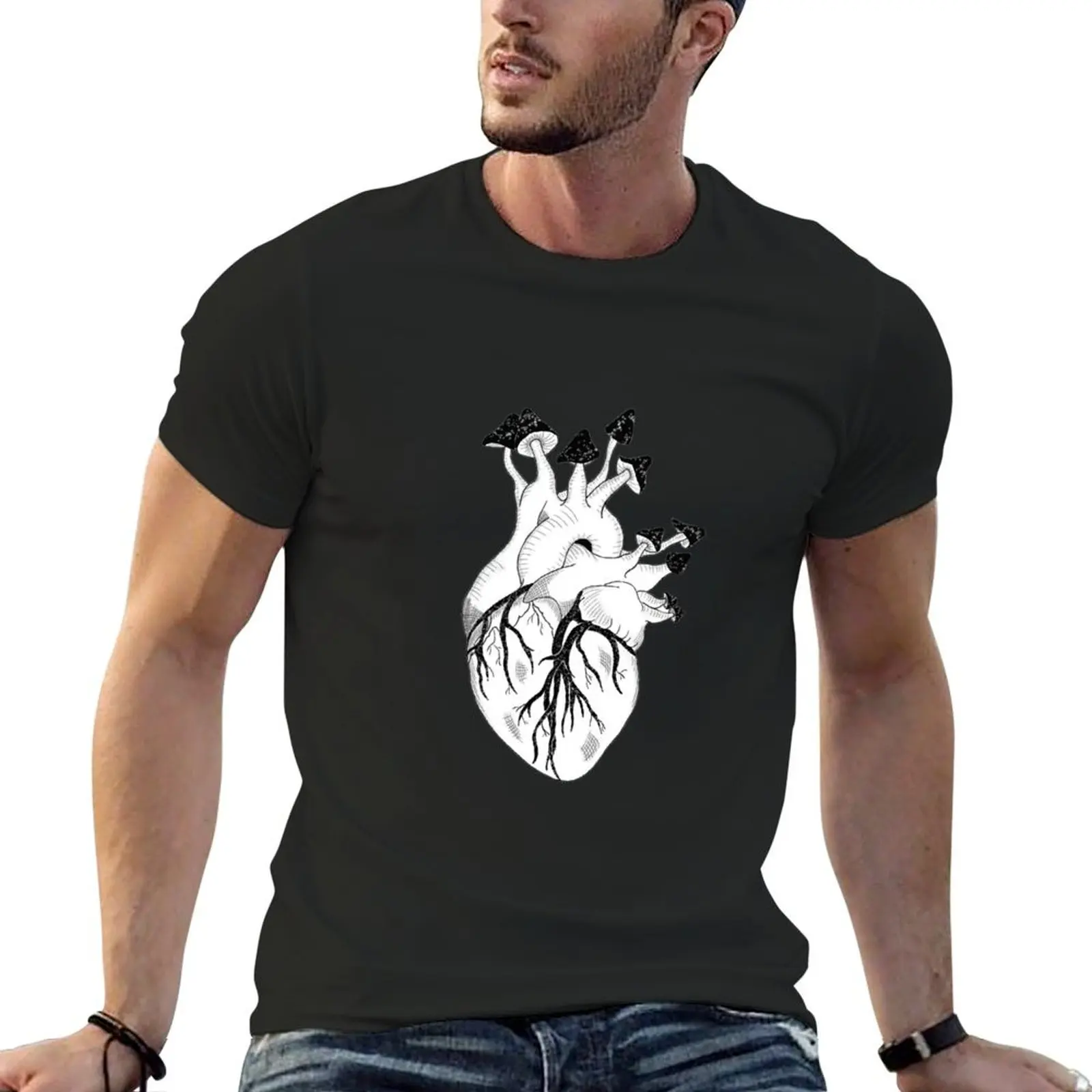 Infected Heart T-Shirt blanks oversizeds customs mens vintage t shirts