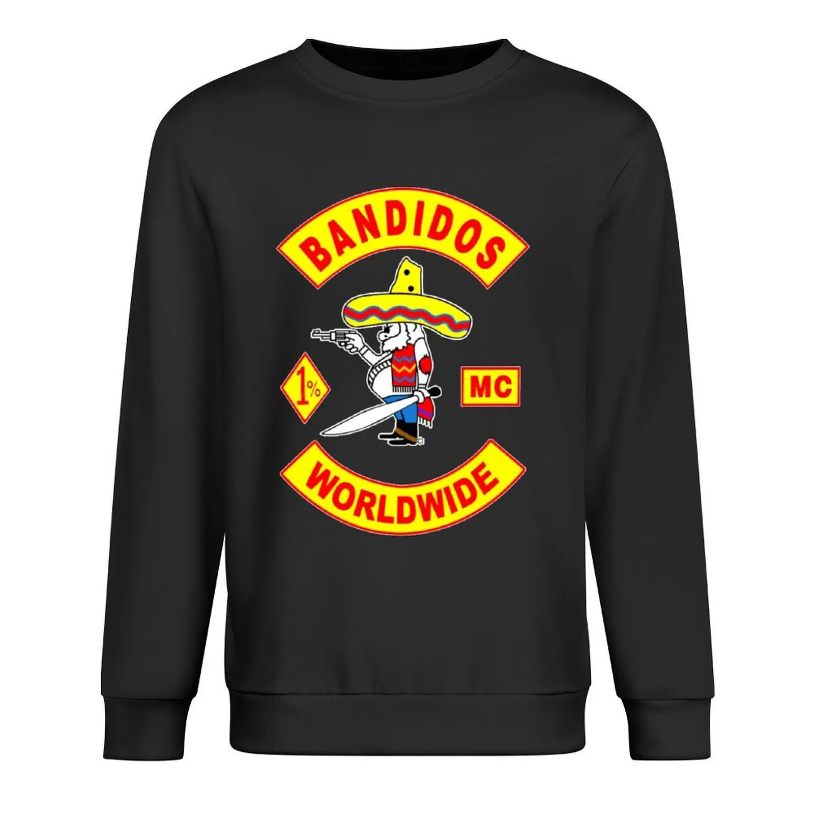 

Bandidos Worldwide MC Logo Essential Pullover anime clothing men's autumn clothes mens clothes men's clothes oversize sweatshirt