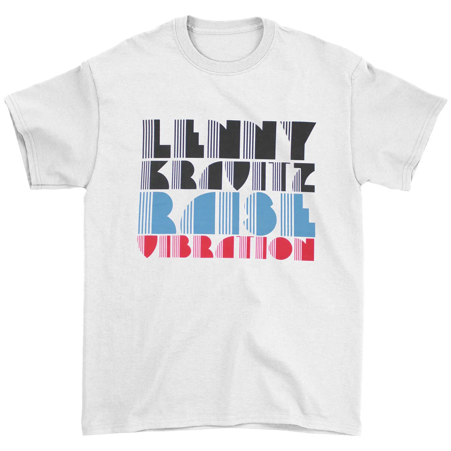 Men's Lenny Kravitz Raise Vibration Tour 2018 Slim Fit T shirt Small White