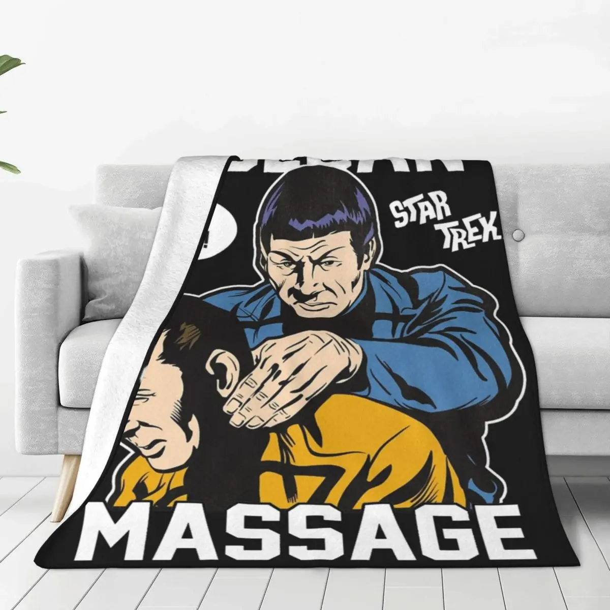 Vulcans Massage Sci-Fi Film Blanket Cover Coral Fleece Plush Stars Treks Vulcan Lightweight Throw Blankets for Outdoor Bedspread