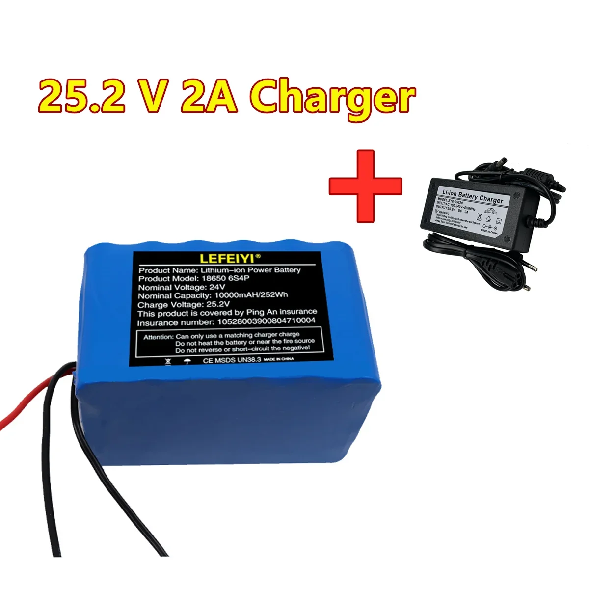 High Power Battery 24V 6s4p 10ah, High Power Battery 500W, BMS 25.2V 10000mAh Power Battery