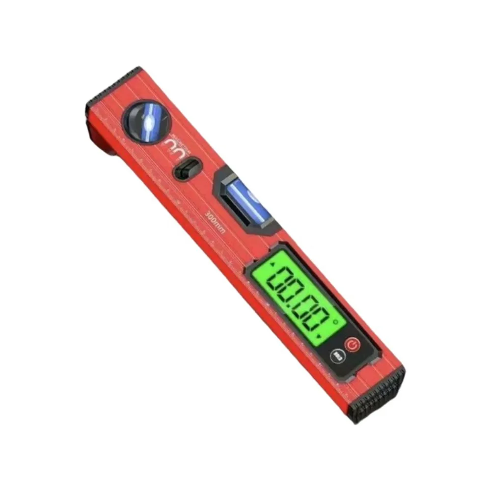 Aluminum Alloy Digital Level Ruler 0-90° Range 30/40/50/60/80/100cm Magnetic Angle Meter High Precision Bubble Level