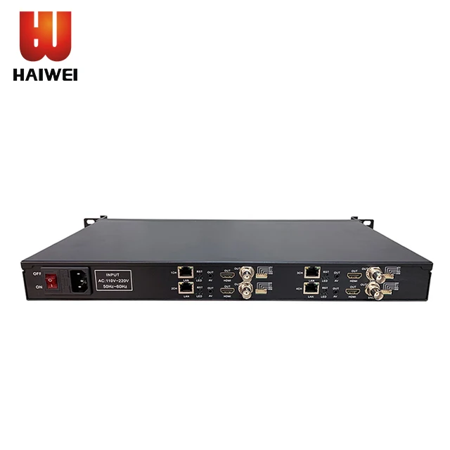 2025 hot sale DR104 H.264 H.265 Full 1080p hd Decoder 4 Channels  BNC AV Decoder Support MPEG1 MPEG2 MPEG4