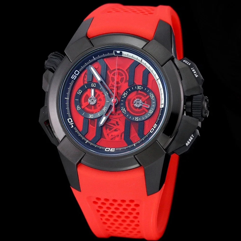 2024 mens watches Casual Sports Outdoor Night light Waterproof Shockproof Automatic Rubber Quartz Clock Shock New luxury watch