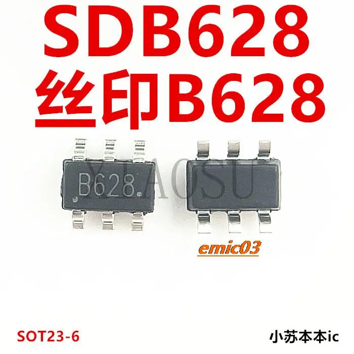 5pieces SDB628 B628  SOT23-6  DC  