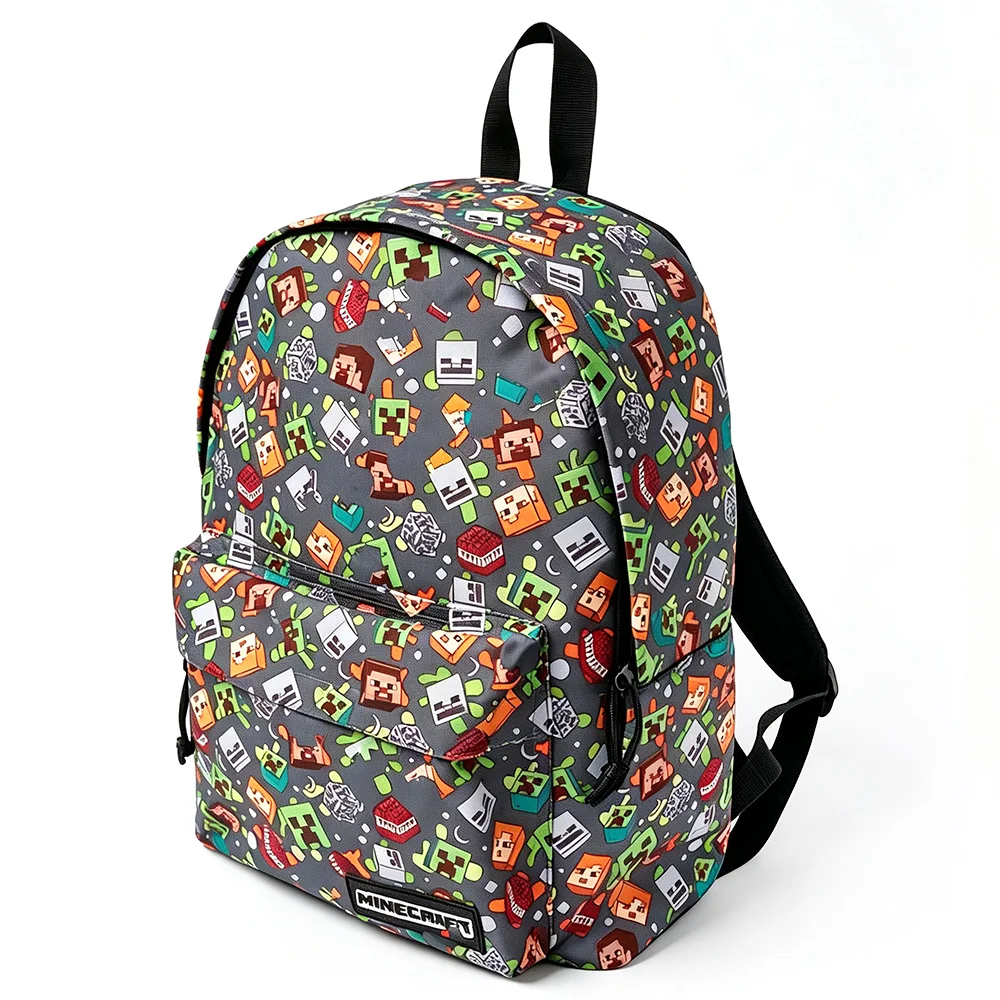 Lightweight Graffiti Print Backpack Casual Daily Travel School Bag for Young Men Outdoor College Use