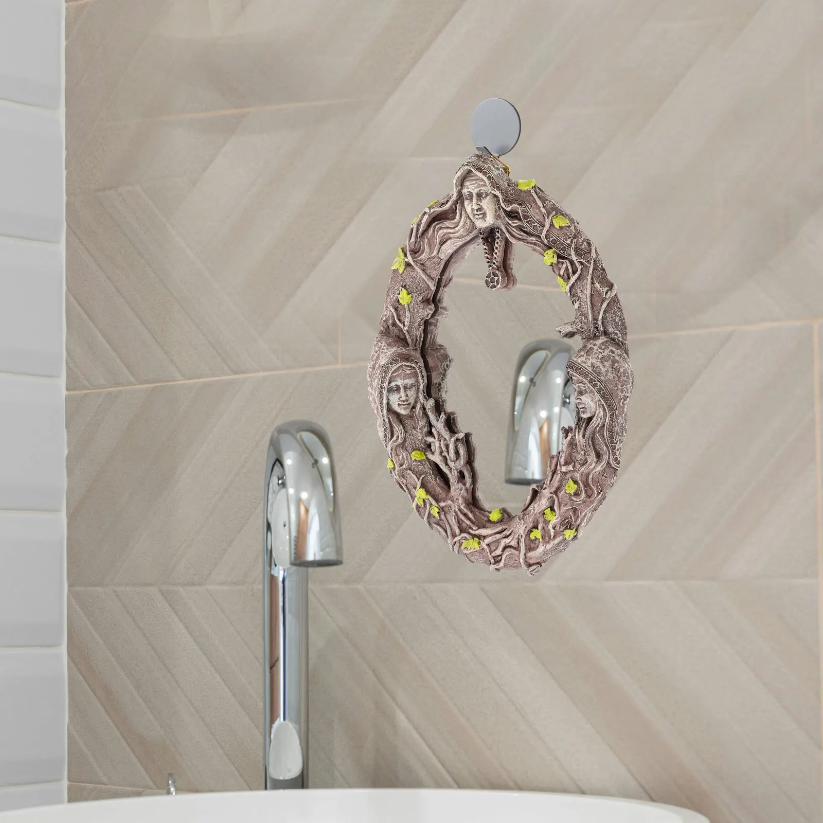 Vintage Göttin Spiegel Tischplatte Kleid Spiegel klar Make-up Werkzeug stilvolle Stil Dekor Make-up-Tool