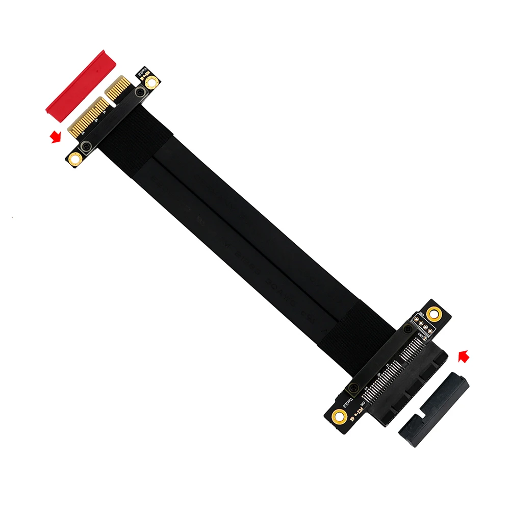 Удлинительный кабель PCI Express Riser PCIE 4X Male to 4X Female Slot Riser Card Адаптер PCIE Extender Гибкий кабель 24 см для горнодобывающей промышленности