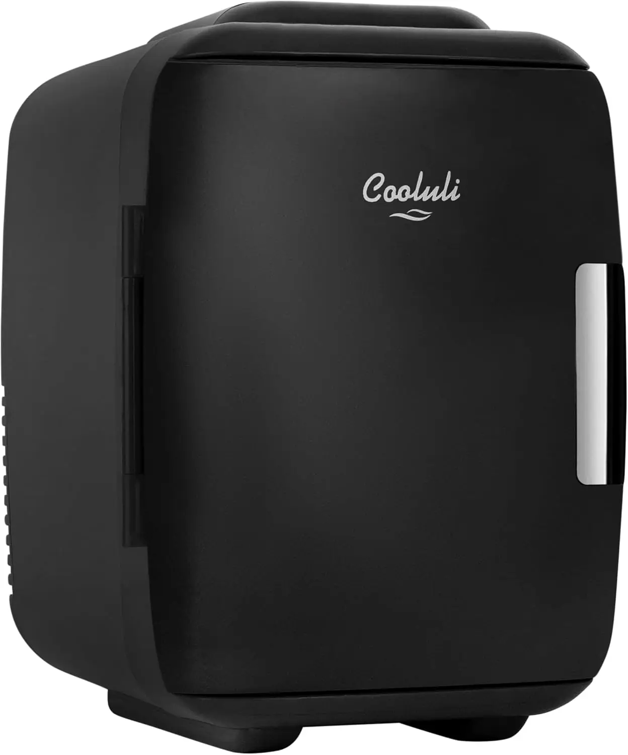 

Mini Fridge for Bedroom - Car, Office Desk & Dorm Room - Portable 4L/6 Can Electric Plug In Cooler.Black