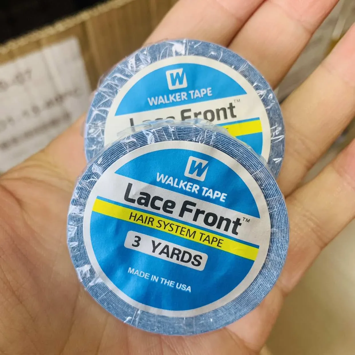 

Wholesale 50PCS Price 3 Yard 0.8cm Waterproof Lace Front Wig Tape Front Lace Wig Glue Double Sided Glue Tapes For Hair Extension