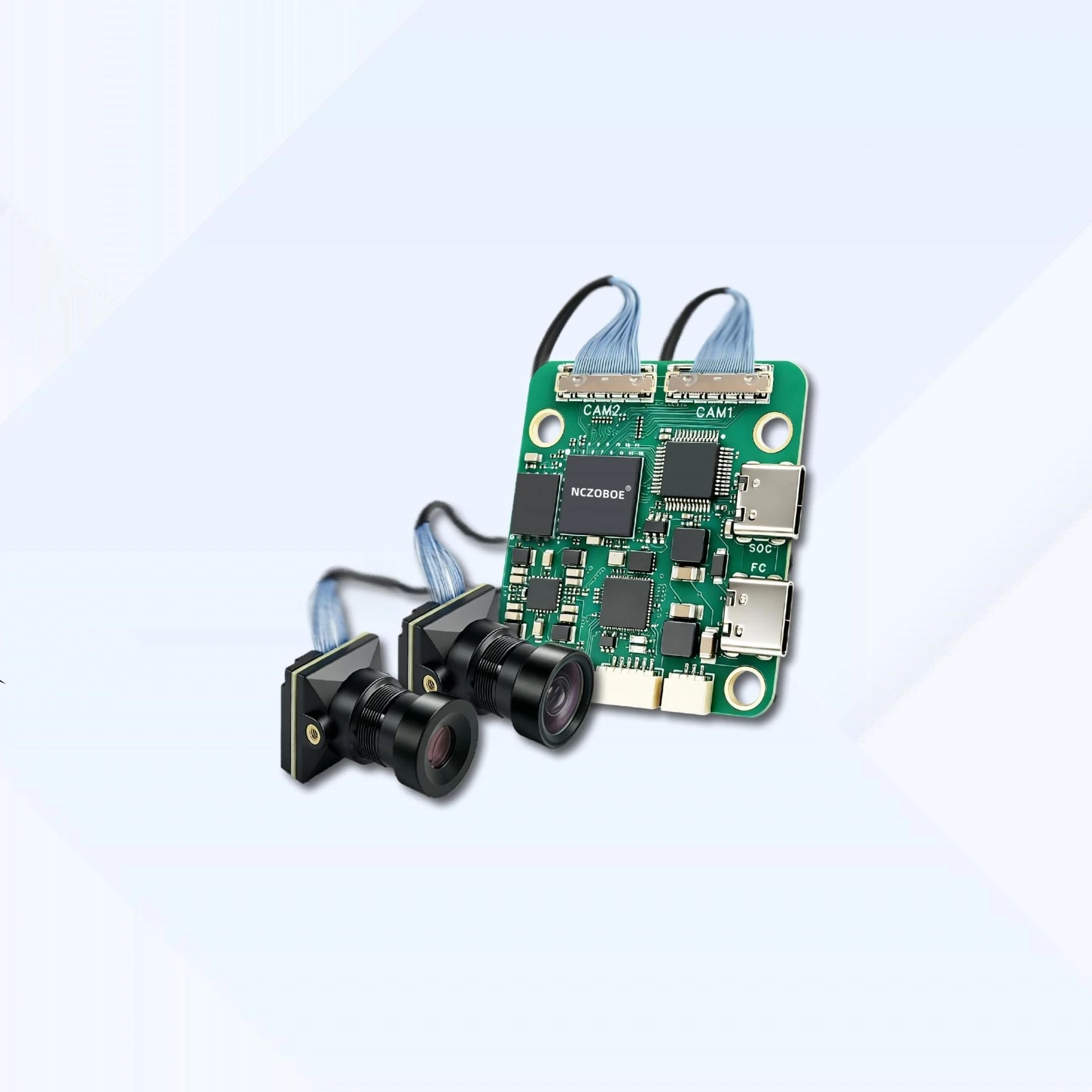 NCZOBOE  FPV AI V  Dual Cameras Target Recognition Tracking Locking for FPV Racing