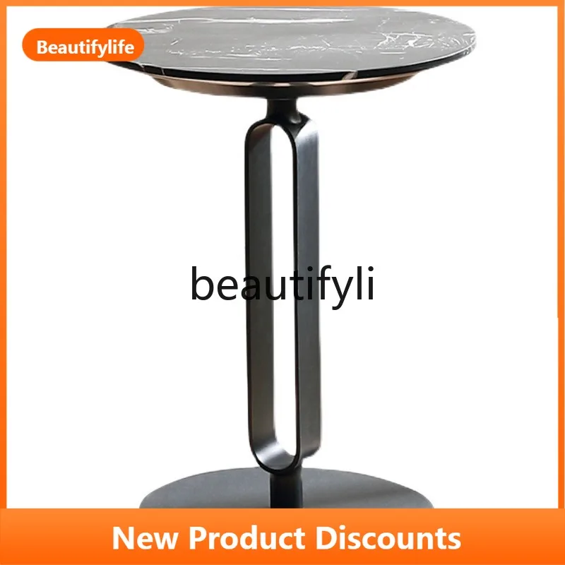 

Modern Minimalist Light Luxury Corner Table Round Bedroom Side Table Sofa Side Corner Table
