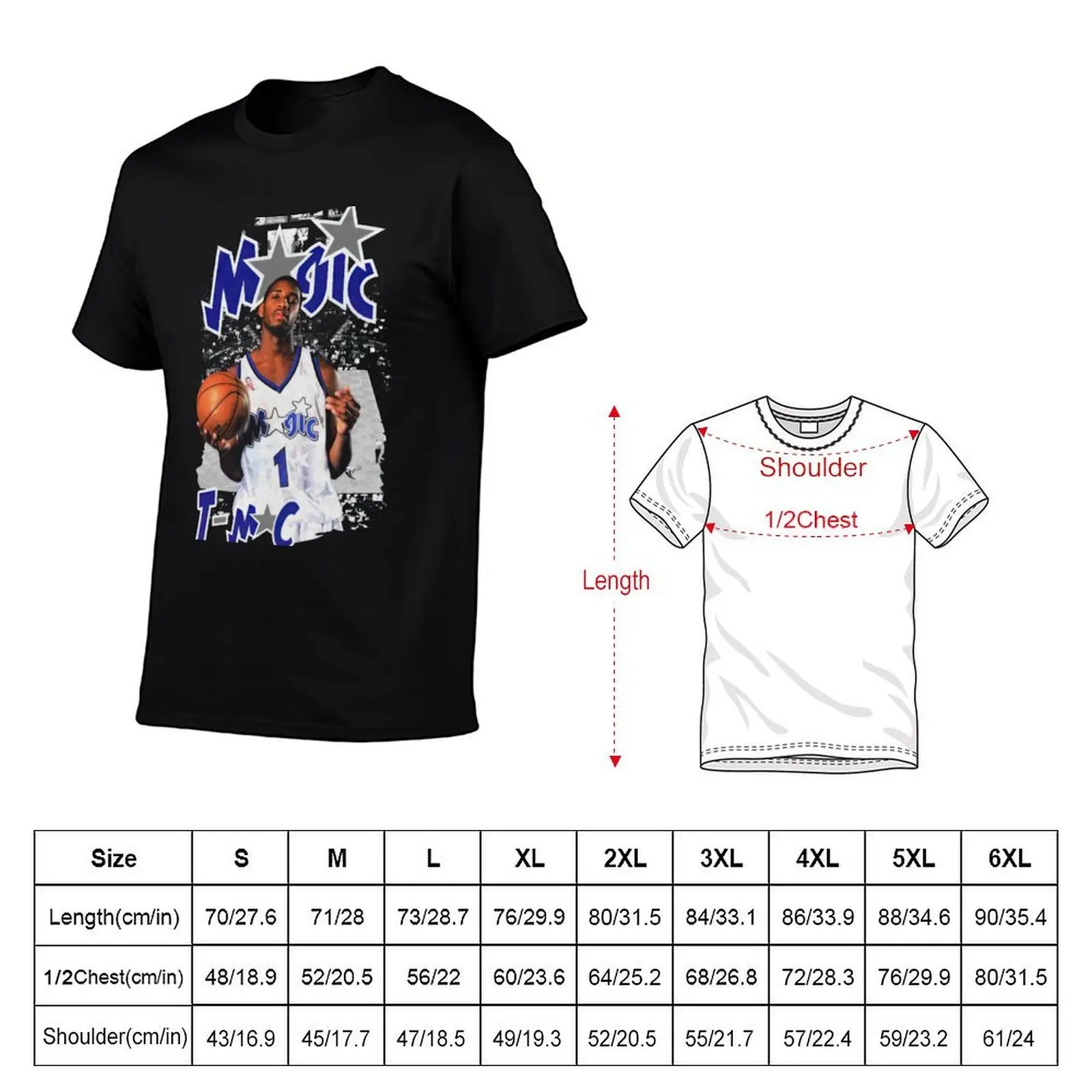 Vintage Tracy McGrady Bootleg T-Shirt Work Utility Short Sleeve Shirt
