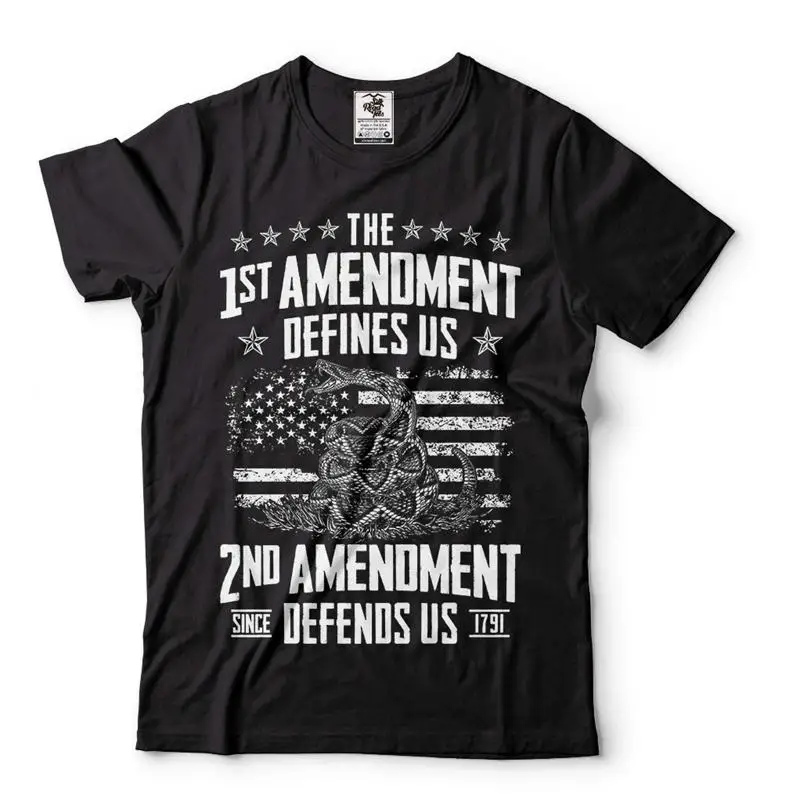 The 1st Amendment Defines US Shirt 2nd Amendmen T shirt USA Flag Patriotic Tee