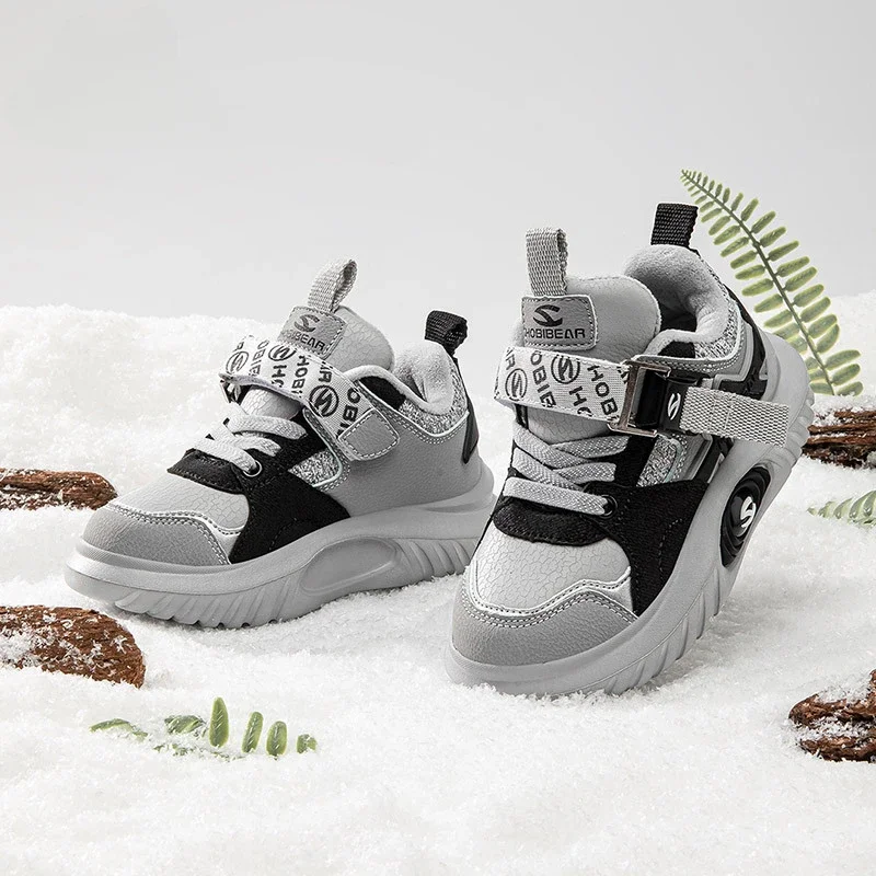 

Children Casual Shoes Soft Comfort Girls Boy Child Sport Shoe High-elastic Wear-resistant Winter Kid Plus Velvet Casual Sneakers