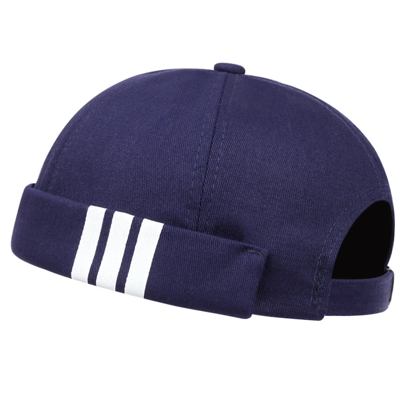 2024 New Fashion Stripe Printing High Quality Beanie Hat Retro Sailor Hats Outdoor Sun Men Woman Cap Adjustable Fishing Cap