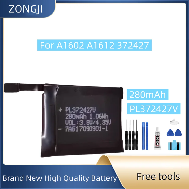 

Новый аккумулятор PL372427V 280 мАч для A1602 A1612 372427 + бесплатные инструменты