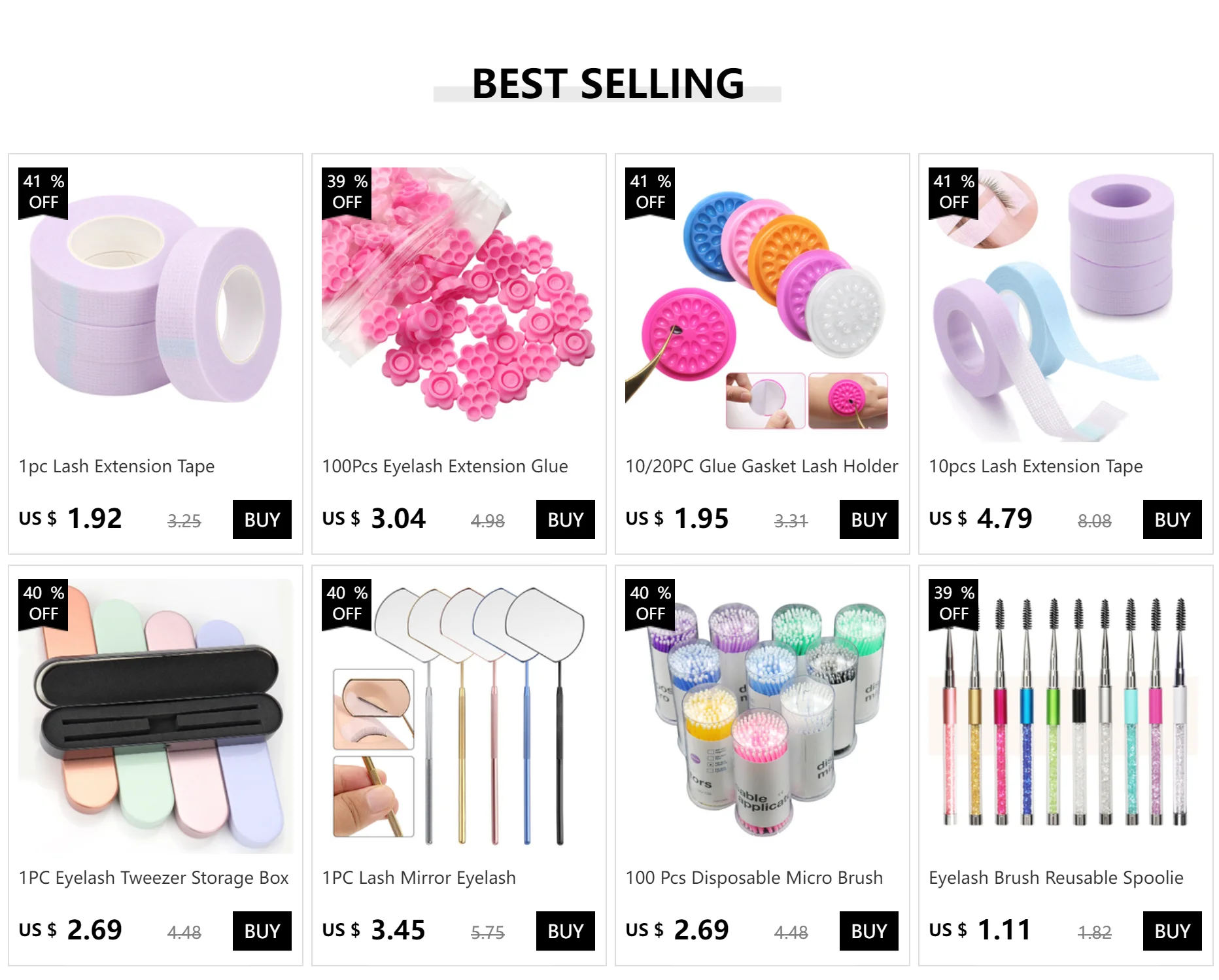 100 stücke Wimpern Kleber Tasse Ringe Halter Lash Erweiterung Liefert Zubehör Einweg Kleber Bögen Wimpern Verlängerung Kleber Tasse Ring – Detail 1