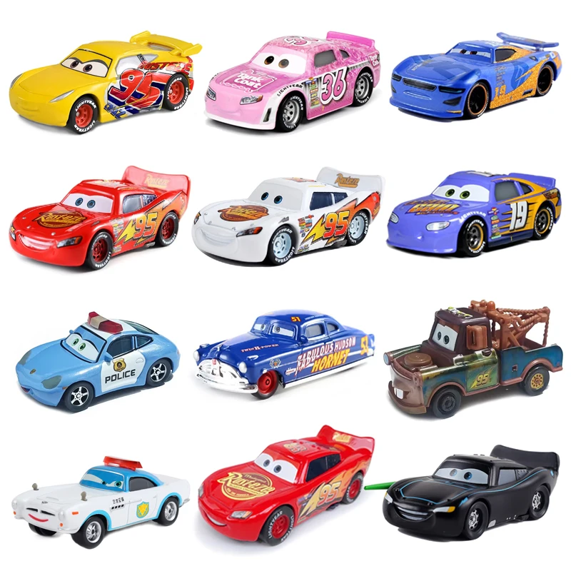 Pixar Cars Toy Lightning McQueen Series Jackson Storm Cruz Ramirez 1:55 Diecast Model Children's Alloy Toy Car
