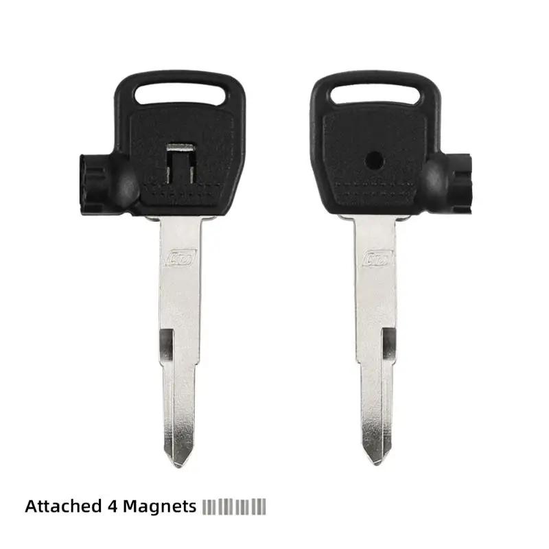 【MO】1Pcs Scooter Magnet Anti-Theft Lock Blank Key Moto Replace Uncut Keys For CT250 300 400 Racing Kcc Acc Dynamic 125 For KYMCO
