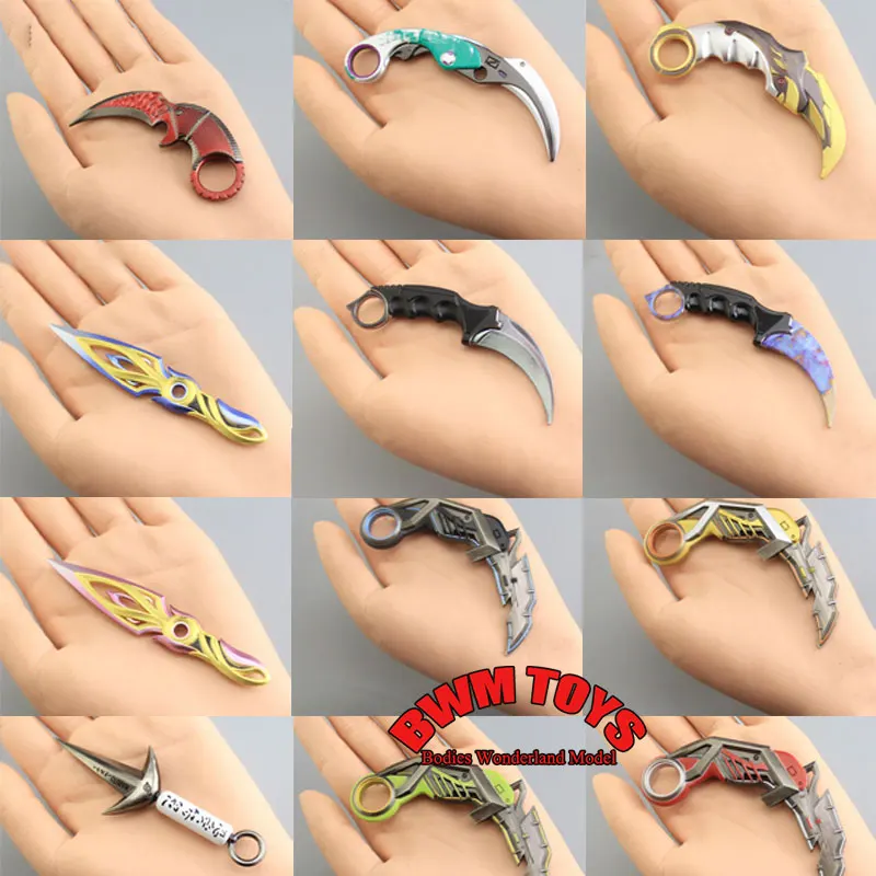 

1/12 1/6 Scale Soldier Scene Accesssories Samurai Mini Uncut Karambit Knife Armament For 6'' 12'' Action Figure Doll
