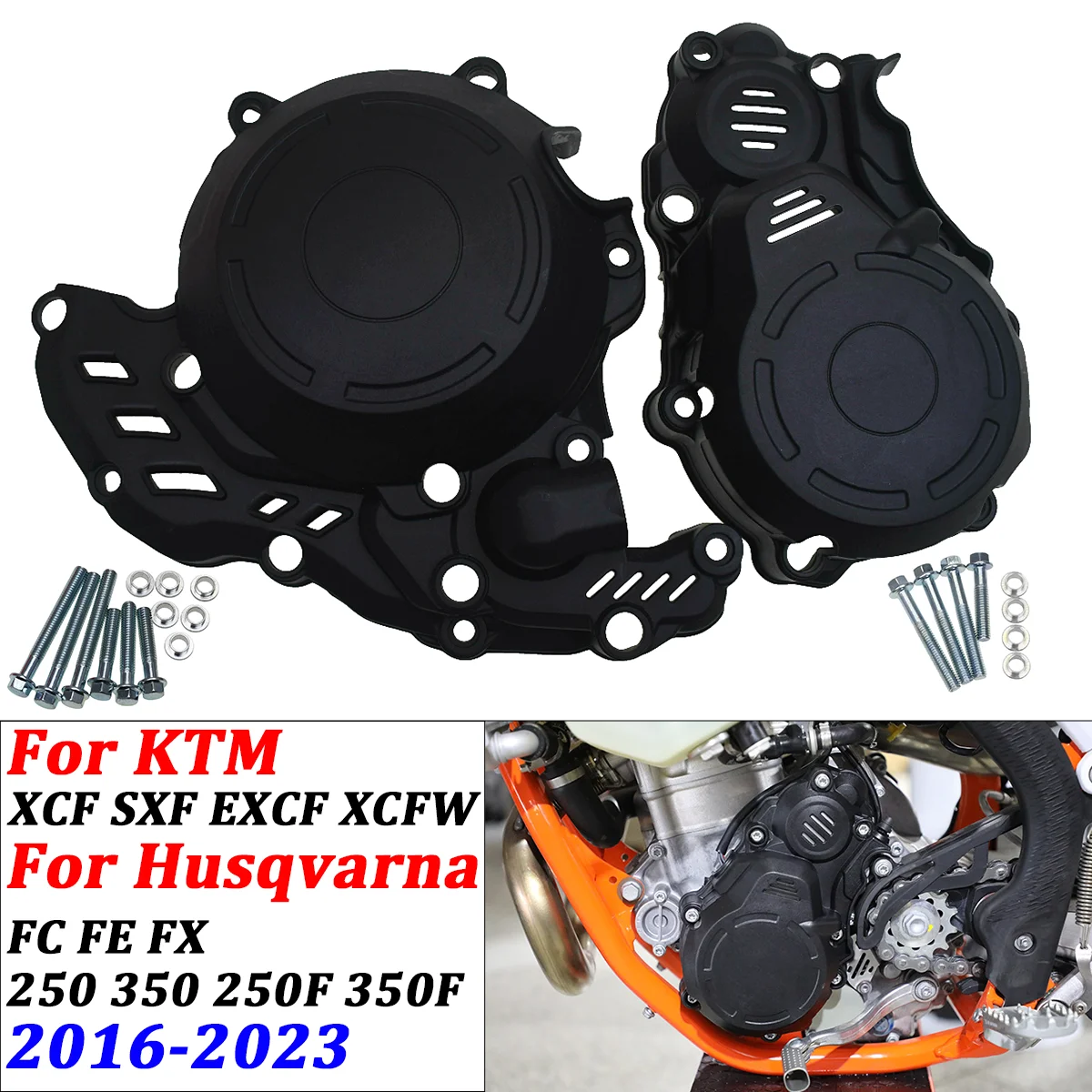 

Motorcycle Ignition Guard Cover Clutch Protector For Husqvarna FE250 FE350 FE350S For KTM EXC-F EXCF250 EXCF350 XCFW 2017-2023