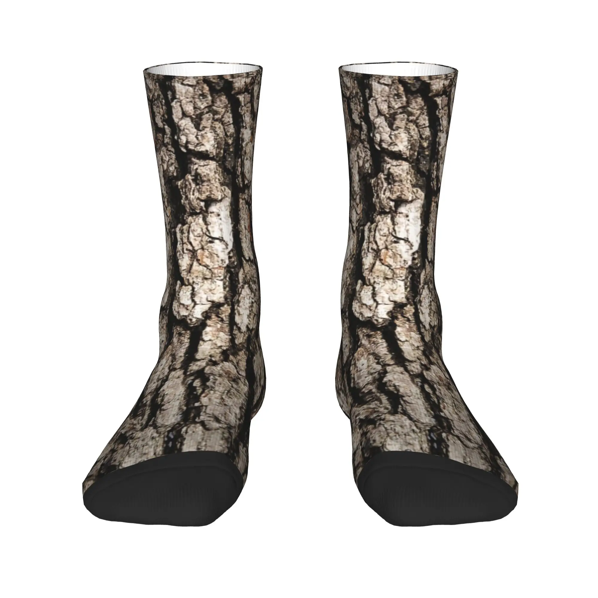 Tree Bark  Stockings  Printed Casual Socks Winter Non Skid Socks Couple Outdoor Sports Medium Soft Socks