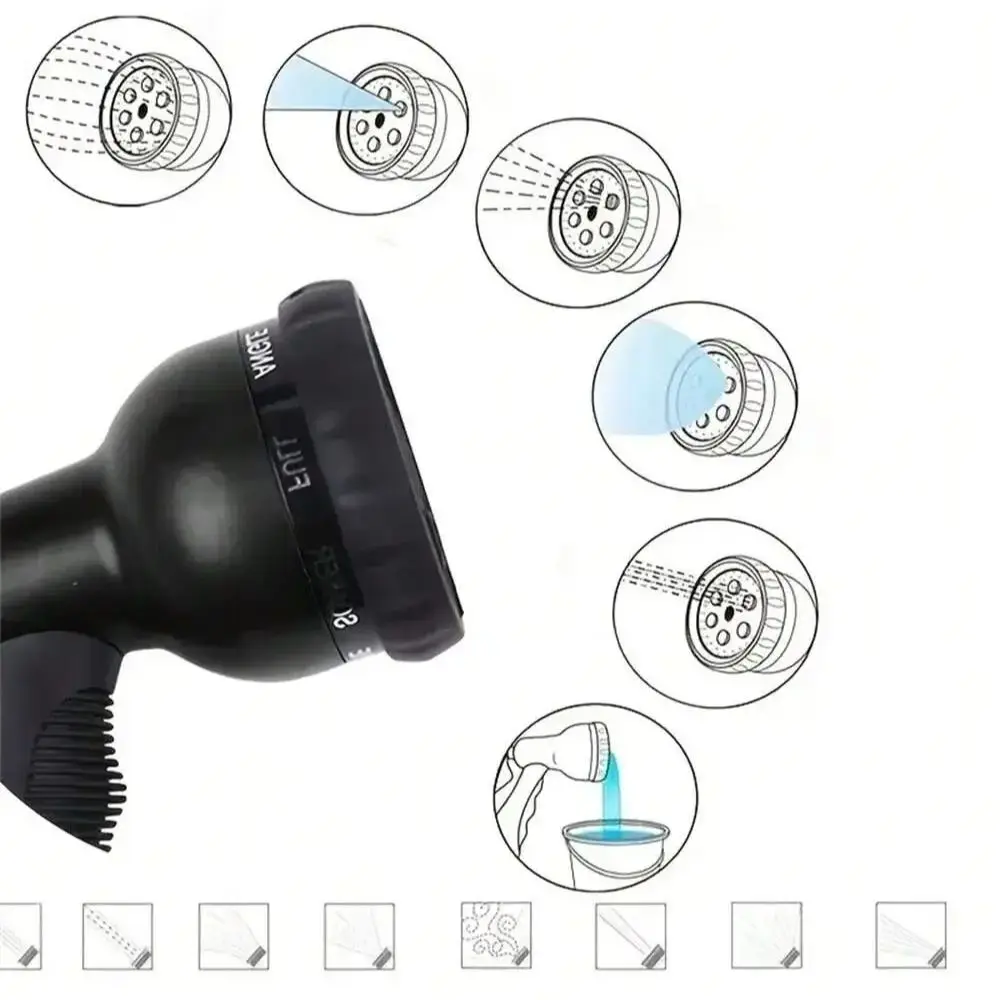 مسدس مياه عالي الضغط للحديقة، فوهة غسيل السيارات 8 وظائف، أداة سقي الحديقة، لوازم مسدس مياه لغسيل السيارات #4