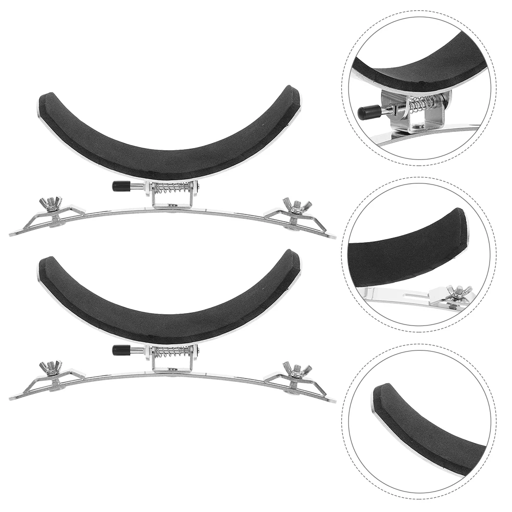 

2 Pcs Marching Drum Leg Rest Percussion Instrument Accessories Support Holder Stainless Steel