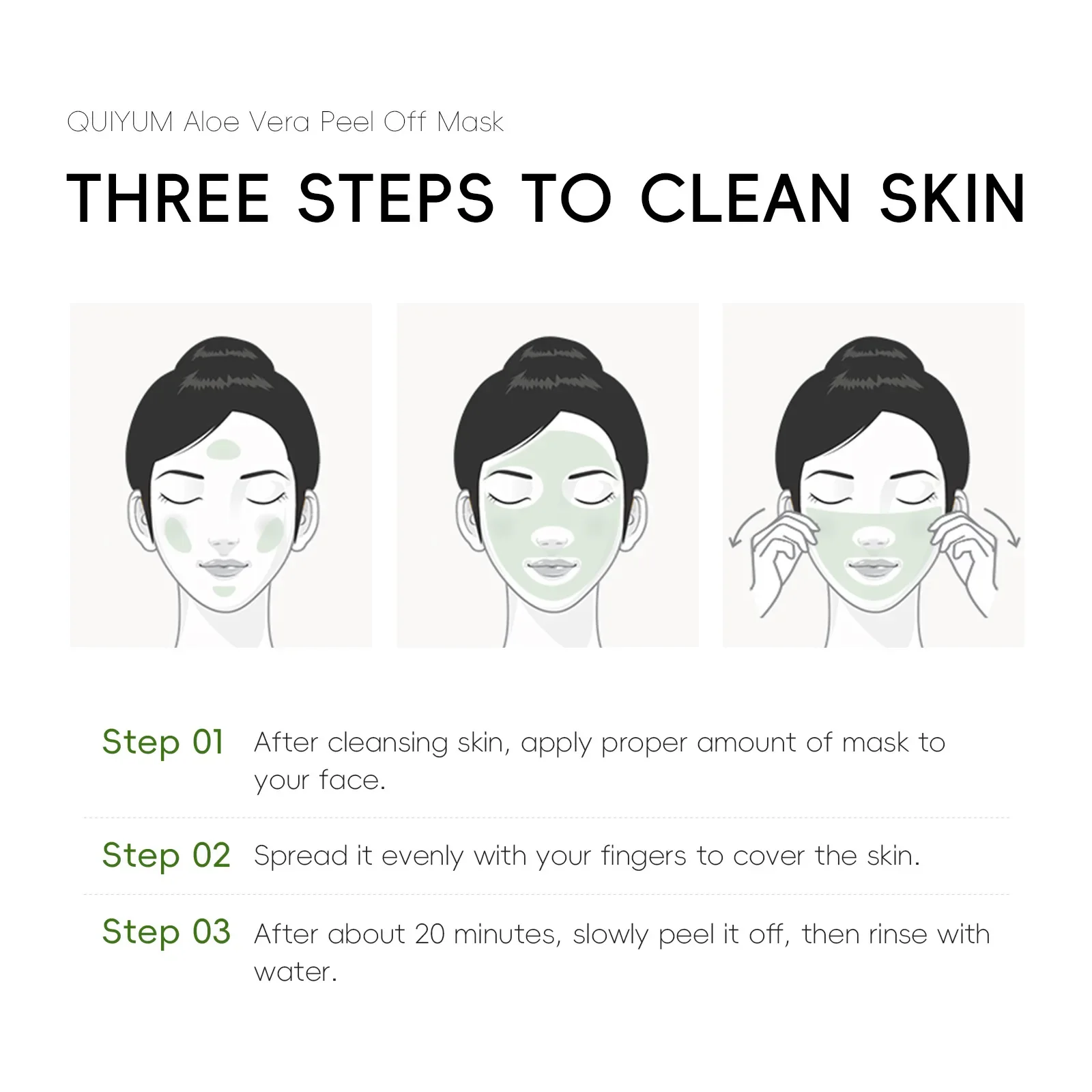 QUIYUM-mascarilla Facial para el cuidado de la piel, mascarilla exfoliante de colágeno de Aloe Vera, limpieza profunda, Control de aceite, 50g