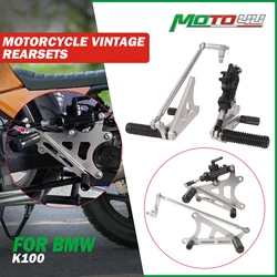 MOTO4U For BMW K100 K1100 K75 K1 K 100 75 Motorcycle Foot peg Rearset Accessories Footrest Cafe Racer Scrambler Full Set