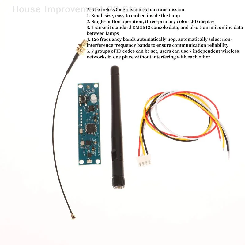

Беспроводной контроллер Dmx 512, модуль печатной платы, управление светом, профессиональный сценический световой эффект, приемник 2 в 1, передатчик
