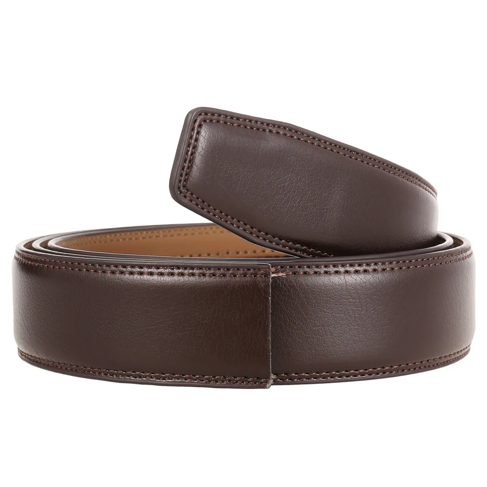 Neue Luxus Marke Gürtel für Männer Hohe Qualität Männlich Strap Echtes Leder Bund Ceinture Homme, Keine Schnalle 3,5 cm – Detail 11