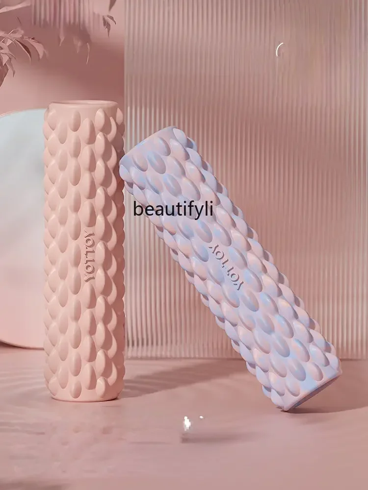A49 Foam Roller Muscle Relaxation Roller Solid Skinny Leg Spiked Club Massage Stick Fitness Equipment