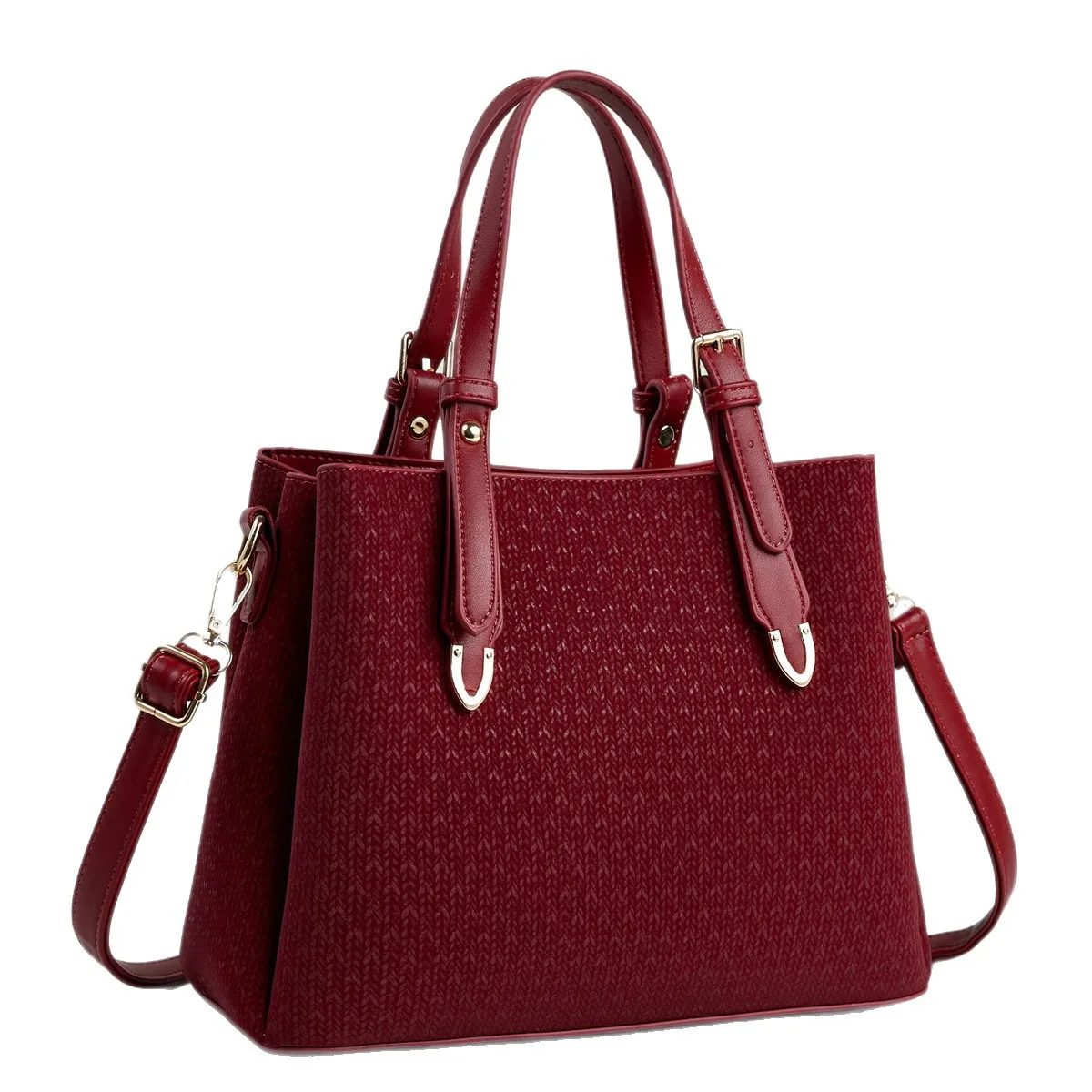 

New Women's Commuter Tote Bag, Stylish and Versatile, Suitable for Shoulder, Crossbody, or Handbag.