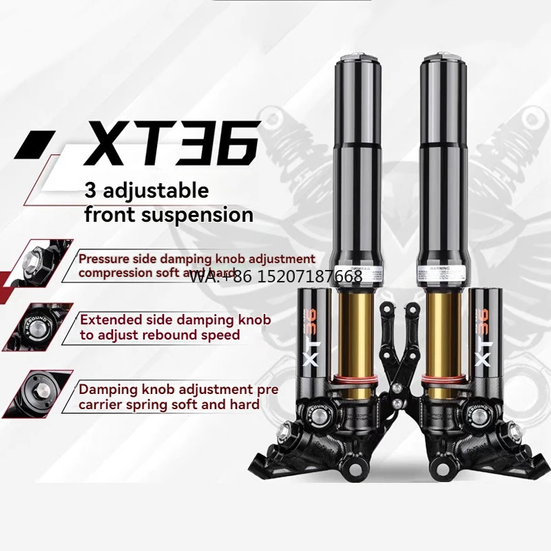 

Амортизатор XT36, передний цилиндр с перевернутым азотом и регулируемым демпфированием для мотоцикла Cygnus X, новое состояние