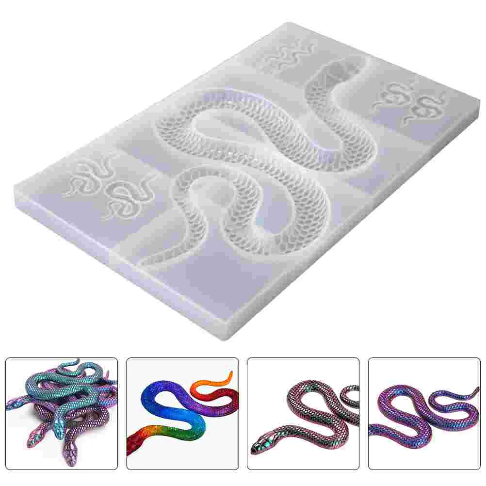 

Silicone Snake Pendant Mold for Crafts Reusable Epoxy Resin Jewelry Making Flexible Safe Practical Snake Shaped