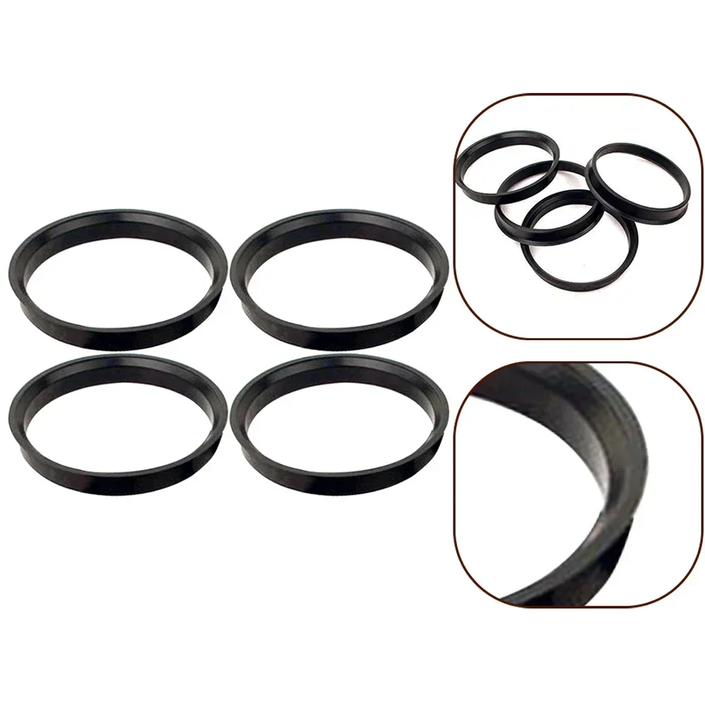 4Pcs Hub Centering Rings 74.1 X 72.6 Mm ForBMW Car Hub Centric Rings Wheel Bores Center Spacer Hub Rings Blacks