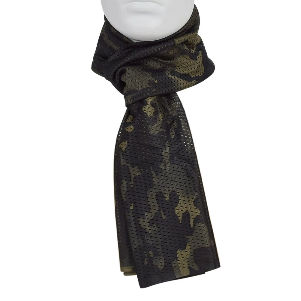 SINAIRSOFT Tactical Camouflage Mesh Scarf Men Women Scarf For Airsoft Sports Hunting CS Face Mask Sabage LY1401