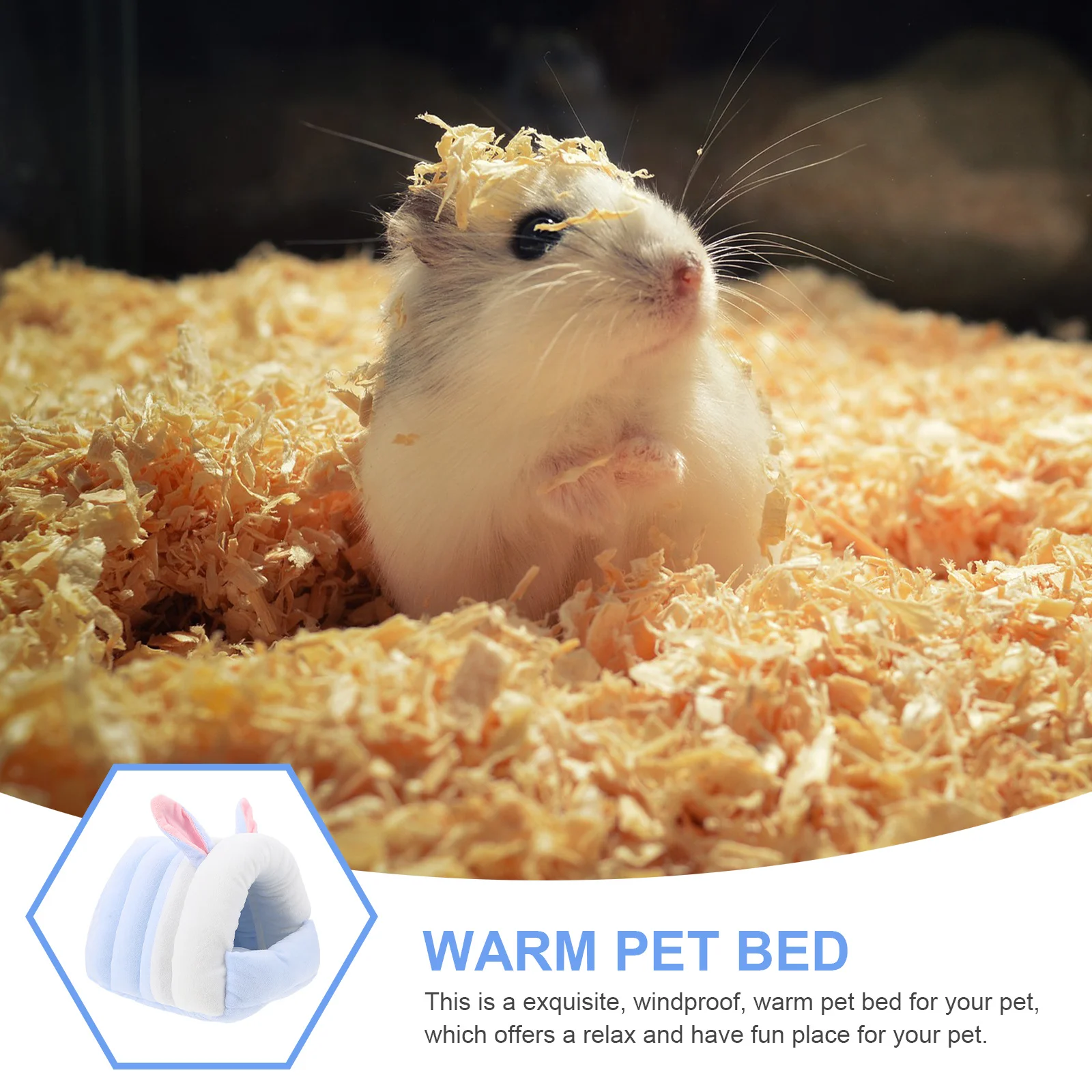 

Hamster Rat Hammock Cage Nest Premium Warm Portable Pet Bed Small Animal Winter Rest Carrier Winter Pet Bed